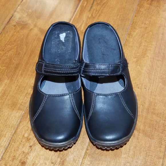 Clark's Ladies Black Slip On Mules Size 6M NWOT - Picture 3 of 6